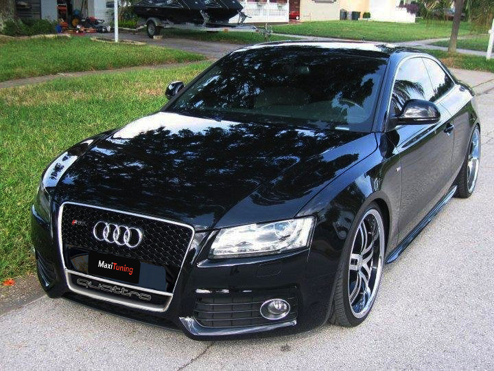 Audi A5 Pre-Facelift 8T 2008-2011 Front Grill, Honeycomb Grill, RS5 Chrome Quattro Style